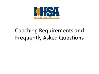 Coaching Requirements and FAQs Overview