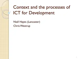 Context and Processes of ICT for Development: Understanding ICT4D Research