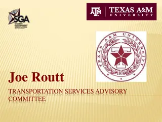 Joe Routt Transportation Services Advisory Committee Survey Results