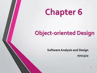 Object-Oriented Design & Software Analysis