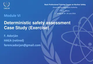 Deterministic Safety Assessment: Selecting Postulated Initiating Events