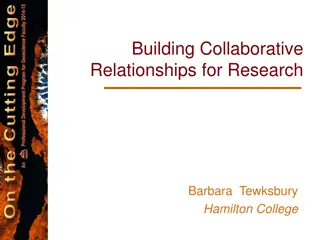 Benefits of Collaborative Relationships in Research