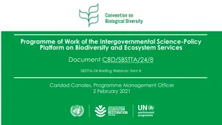 Intergovernmental Biodiversity Program Overview