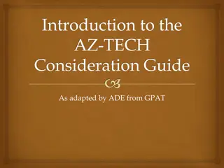 AZ-TECH Consideration Guide for College Standards
