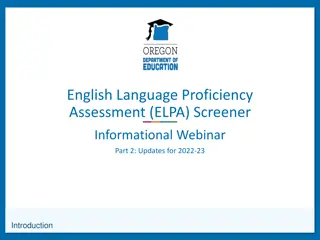 Oregon ELPA Updates for 2022-23: What You Need to Know