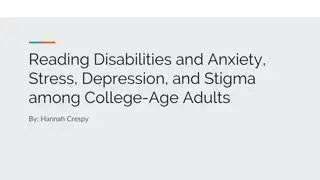 Reading Disabilities and Mental Health in College-Age Adults
