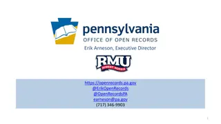Accessing Government Records: A Brief History of RTKL