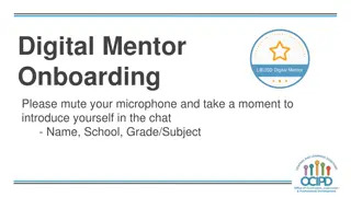 Digital Mentor Onboarding