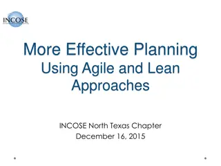 Effective Planning Using Agile and Lean Approaches