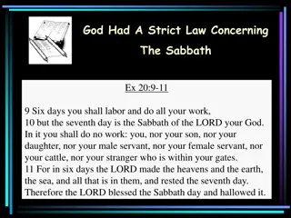 God's Sabbath Law