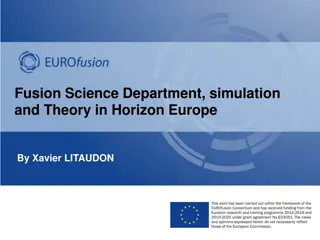 Fusion Science Department, simulation  and Theory in Horizon Europe