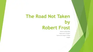 Robert Frost: Life and Poetry