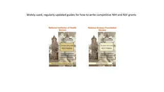 Guides for Writing Competitive NIH and NSF Grants