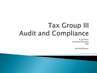 R. Jay Frost - Tax Audit Overview