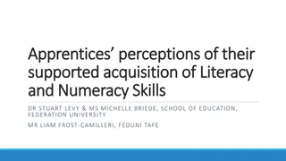 Apprentices' Perceptions on Literacy and Numeracy Acquisition