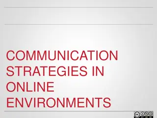 Online Communication Strategies and Barriers