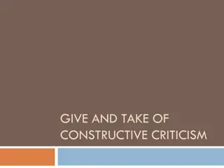 Effective Feedback Strategies for Constructive Criticism