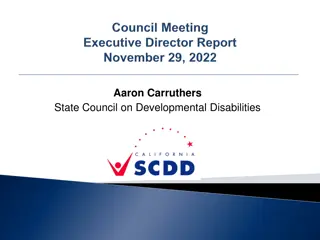State Council on Developmental Disabilities Overview