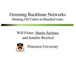 Greening Backbone Networks