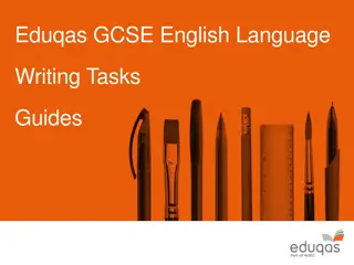 Eduqas GCSE English Language Writing Tasks Guides