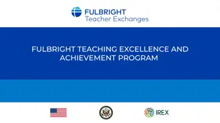 Fulbright Teaching Excellence and Achievement Program