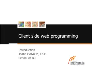 Client-Side Web Programming Basics