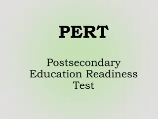 PERT: Postsecondary Education Readiness Test Information