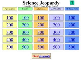 Science Jeopardy