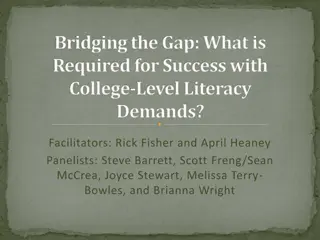 Discovering College-Level Literacy Success