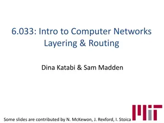 Intro to Computer Networks: Layering & Routing Overview