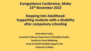 Supporting Students with Disability Transitioning to Adulthood