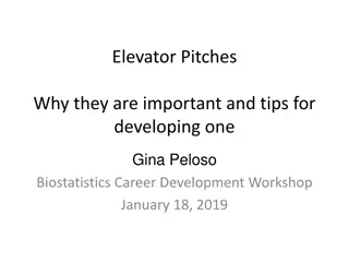 Elevator Pitches Why they are important and tips for  developing one