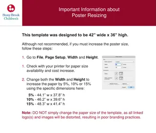 Important Information about Poster Resizing