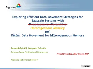 Efficient Data Movement Strategies for Exascale Systems with Memory
