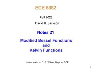 Modified Bessel Functions and Kelvin Functions Overview