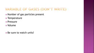 Gas Laws and Relationships