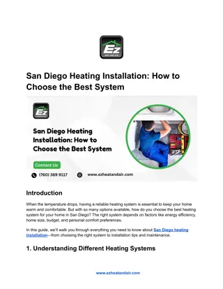 San Diego Heating Installation_ How to Choose the Best System