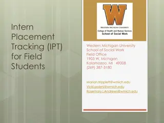 IPT Software for Field Students at Western Michigan University
