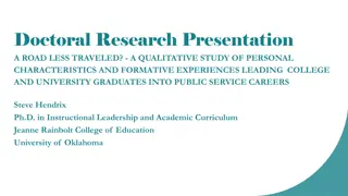 Doctoral Research Presentation