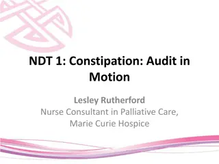 Constipation Audit Tool Implementation