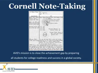 Cornell Note-Taking