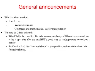 General announcements