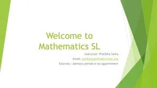 IB Mathematics SL Course Overview