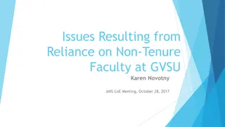 Issues with Non-Tenure Faculty at GVSU Mathematics Department