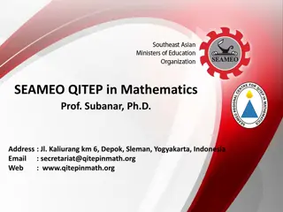 SEAMEO QITEP in Mathematics