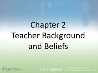 Teacher Background and Beliefs in Mathematics Education