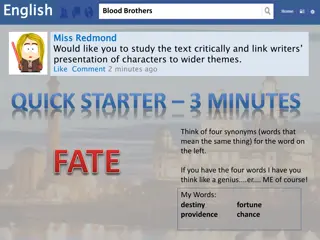 Class Divide and Cultural Contrasts in Blood Brothers
