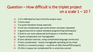 Project Difficulty Scales