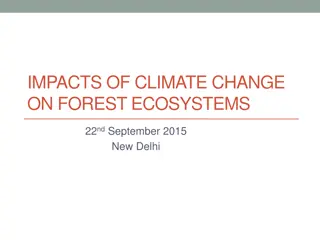 IMPACTS OF CLIMATE CHANGE  ON FOREST ECOSYSTEMS