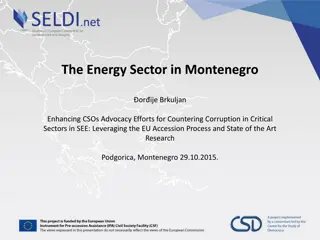 The Energy Sector in Montenegro